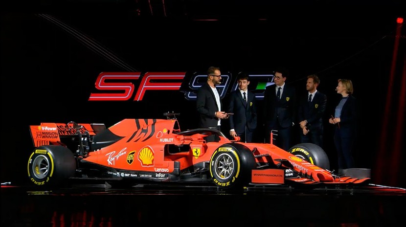 Side of the SF90 in the presentation